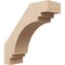 Ekena Millwork 5-inch W x 16-inch D x 16-inch H Pescadero Rough Cedar Woodgrain TimberThane Knee Brace, Primed BRCUR05X16X16PECRCPR - alternate 1